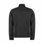 David Reversible Leather Jacket // Black Tafta + Green (M)