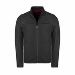 Allen Reversible Leather Jacket // Black + Bordeaux (2XL)