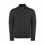 Allen Reversible Leather Jacket // Black + Bordeaux (4XL)