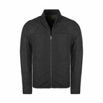 David Reversible Leather Jacket // Black Tafta + Green (XL)