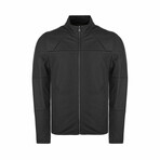 David Reversible Leather Jacket // Black Tafta + Green (5XL)