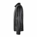 Zayne Leather Jacket // Black (4XL)
