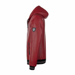 Duncan Reversible Leather Jacket // Red + Black (2XL)