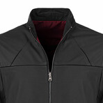 Allen Reversible Leather Jacket // Black + Bordeaux (3XL)