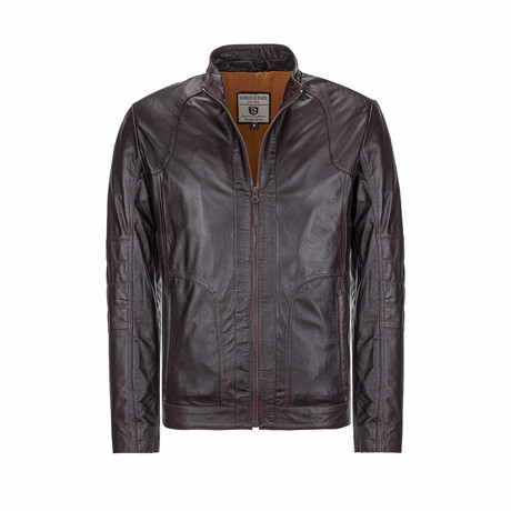Luca Leather Jacket // Brown (XS)
