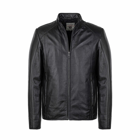 Henry Leather Jacket // Black (XS)
