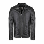 Zayne Leather Jacket // Black (XS)