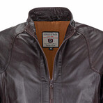 Luca Leather Jacket // Brown (S)