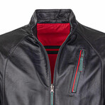 Ricardo Reversible Leather Jacket // Black + Red (S)