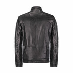 William Leather Jacket // Black (2XL)