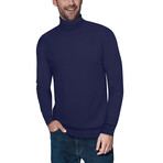 Basic Turtle Neck Sweater // Navy (S)