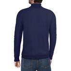 Basic Turtle Neck Sweater // Navy (S)