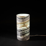 Genuine Round Banded Onyx Lamp