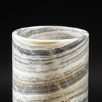 Genuine Round Banded Onyx Lamp