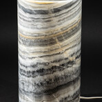 Genuine Round Banded Onyx Lamp