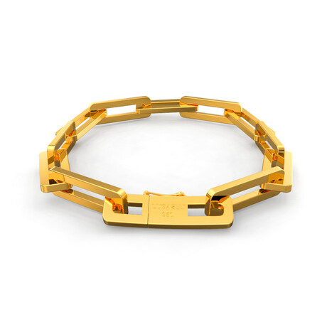 Carmen link bracelet // 22K Gold Plated (Medium)
