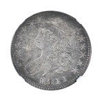 1811 Capped Bust Half Dollar // NGC Certified F15 // Deluxe Collector's Pouch
