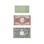 1944 WWII Italy Provisional Government Banknotes // 1-5-10 Lire // Set of 3 // Choice Crisp Uncirculated Condition