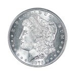 1879-S Morgan Dollar // PCGS Certified MS65 // Wood Presentation Box