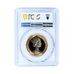 1990-PM Isle of Man "Black Penny" // 1/2 oz Gold // PCGS Certified PR66 DCAM // Wood Presentation Box