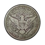 U.S. Barber Silver Half Dollar (1892-1915) // Icons of American Coinage Series // Deluxe Display Box