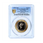 1990-PM Isle of Man "Black Penny" // 1/2 oz Gold // PCGS Certified PR66 DCAM // Wood Presentation Box