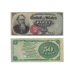 1860s to 1880s Fractional Currency // 5-10-25-50 Cent Notes // Set of 10 // Extra Fine to Uncirculated Condition