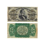 1860s to 1870s Civil War-Era Fractional Currency // 5-10-25 Cent Notes // Set of 4 // Extra Fine to Uncirculated Condition