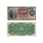 1860s to 1870s Civil War-Era Fractional Currency // 5-10-25 Cent Notes // Set of 4 // Extra Fine to Uncirculated Condition