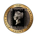 1990-PM Isle of Man "Black Penny" // 1/2 oz Gold // PCGS Certified PR66 DCAM // Wood Presentation Box