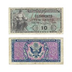 1946 to 1964 Military Payment Certificates // Post WWII // 5 Cents to $1 // Set of 9 // Fine to Extra Fine Condition