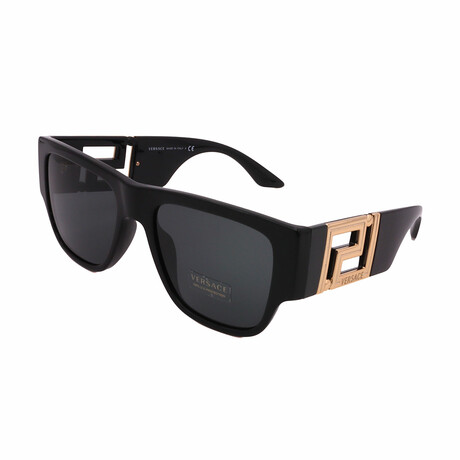 Versace // Unisex VE4403-Gb1/87 Sunglasses // Black Gold + Gray