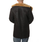 Sheepskin Coat // Washed Brown + Ginger (Small)