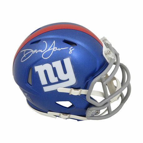 Daniel Jones // New York Giants // Signed Riddell Speed Mini Helmet
