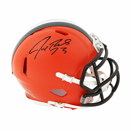 Joe Thomas // Cleveland Browns // Signed Riddell Speed Mini Helmet