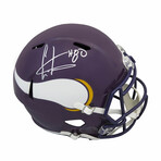 Cris Carter // Minnesota Vikings // Signed T/B Riddell Full Size Speed Replica Helmet