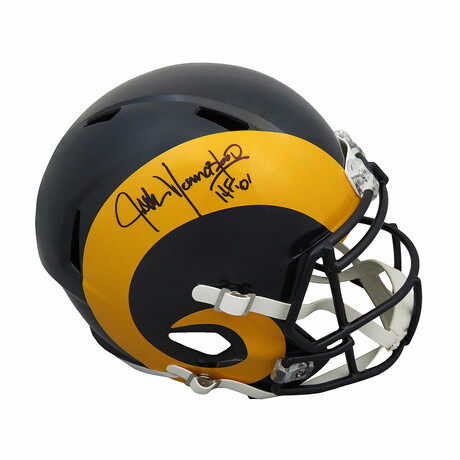 Jack Youngblood // Los Angeles Rams // Signed T/B Riddell Full Size Speed Replica Helmet w/ "HF'01" Inscription