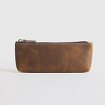 The Pallavi Pencil Case - Makeup Bag // Brown
