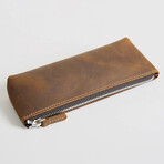 The Pallavi Pencil Case - Makeup Bag // Brown