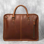 The Hemming Leather Laptop Bag // Brown