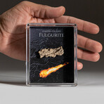 Genuine Fulgurite Lightning Fused Sand in Acrylic Display Box