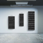 Signature Series Glass Heater // Zen Series // Ebony Wood Floor (48"L x 16"W)