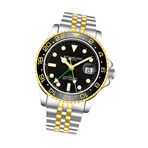 Stuhrling Original Meridian Diver GMT Quartz // 3968.3
