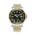 Stuhrling Original Meridian Diver GMT Quartz // 3968.3