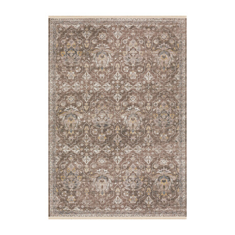 Patterned Damask // Driftwood (1'8" x 2'6" Accent Rug)