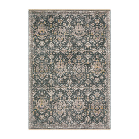 Patterned Damask // Shadow (1'8" x 2'6" Accent Rug)