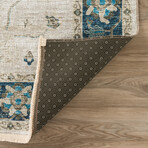 Bordered Persian // Blue (1'8" x 2'6" Accent Rug)