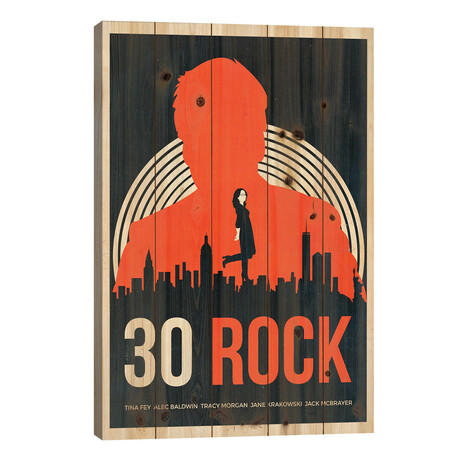 30 Rock Alternative Vintage Poster by Popate
