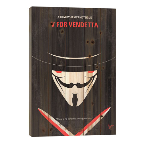 V For Vendetta Minimal Movie Poster by Chungkong