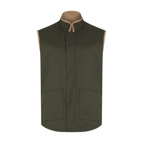 Kaden Reversible Vest // Olive Green (XS)